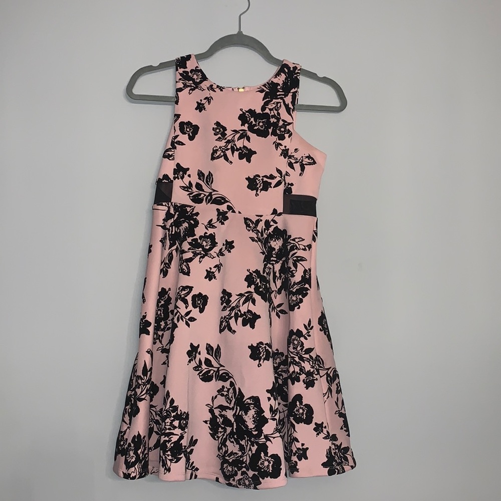 Nickie Lew Girls Mesh Insert Skater Dress Sz 14